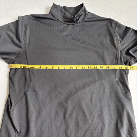 Nike Pro Combat Mock Neck Long Sleeve Mens L Training Shirt Dri Fit Activewear - Picture 7 of 9